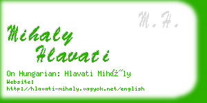 mihaly hlavati business card